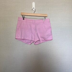 J. Crew Shorts Pink Flat Front Chino Mid Rise 3in Inseam Pocket Women's Size‎ 6